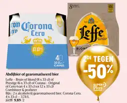 Delhaize Abdijbier of gearomatiseerd bier Leffe aanbieding