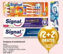 Delhaize Tandpasta of tandenborstel aanbieding