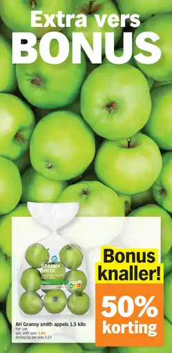 Albert Heijn AH Granny smith appels aanbieding