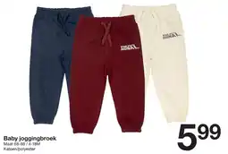Zeeman Baby joggingbroek aanbieding