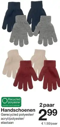 Zeeman Handschoenen aanbieding