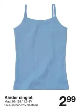 Zeeman Kinder singlet aanbieding