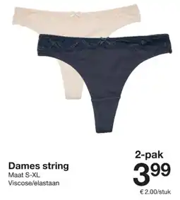 Zeeman Dames string aanbieding