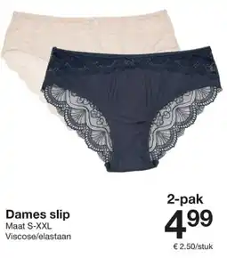 Zeeman Dames slip aanbieding