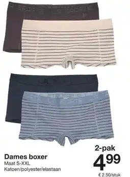Zeeman Dames boxer aanbieding