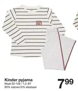 Zeeman Kinder pyjama aanbieding
