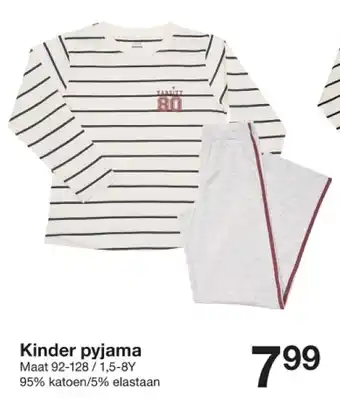 Zeeman Kinder pyjama aanbieding