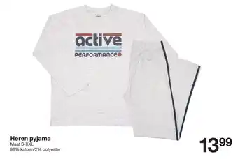 Zeeman Heren pyjama aanbieding