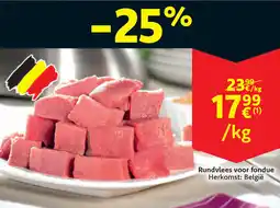 Cora Rundvlees voor fondue aanbieding