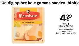 Cora Maredsous kaas in sneden tradition aanbieding