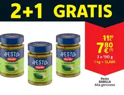 Cora Barilla pesto aanbieding
