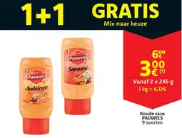 Cora Pauwels Koude saus aanbieding