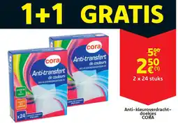 Cora Anti-kleuroverdrachtdoekjes cora aanbieding
