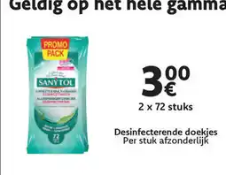 Cora Sanytol Desinfecterende doekjes aanbieding