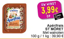 Cora St môret met walnoten apérifrais aanbieding