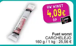 Cora Carchelejo fuet worst aanbieding