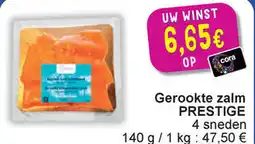 Cora Prestige gerookte zalm aanbieding