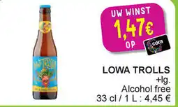 Cora Lowa trolls +lg. alcohol free aanbieding