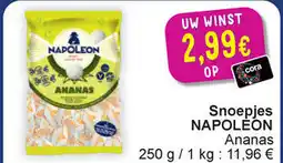 Cora Napoléon ananas snoepjes aanbieding