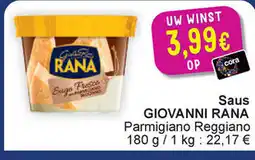 Cora Giovanni rana parmigiano reggiano saus aanbieding