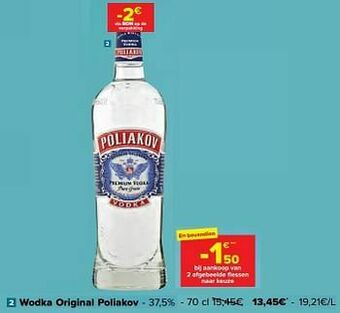 Carrefour Wodka original poliakov aanbieding