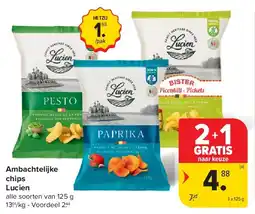 Carrefour Ambachtelijke chips Lucien aanbieding