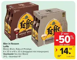 Carrefour Bier in fl essen Leffe aanbieding