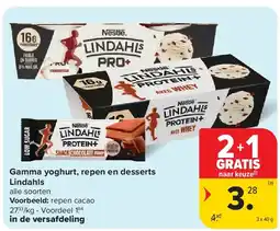 Carrefour Gamma yoghurt, repen en desserts Lindahls aanbieding