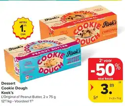 Carrefour Dessert Cookie Dough Kook’s aanbieding