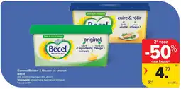 Carrefour Gamma Bakken & Braden en smeren Becel aanbieding