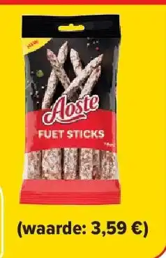 Carrefour Aoste fuet sticks aanbieding
