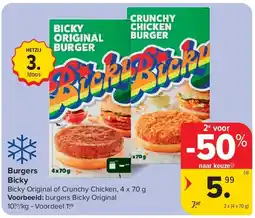 Carrefour Burgers Bicky aanbieding
