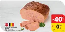 Carrefour Vleesbrood met mosterd Breydel aanbieding