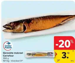 Carrefour Gerookte makreel Carrefour aanbieding