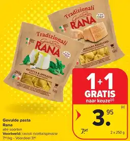 Carrefour Gevulde pasta Rana aanbieding