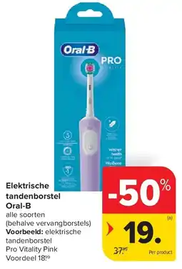Carrefour Elektrische tandenborstel Oral-B aanbieding