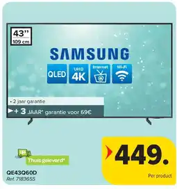 Carrefour SAMSUNG QE43Q60D 4K TV aanbieding