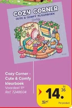 Carrefour Cozy Corner - Cute & Comfy kleurboek aanbieding