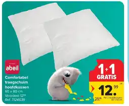 Carrefour Comfortabel traagschuim hoofdkussen aanbieding