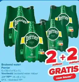 Carrefour Bruisend water Perrier aanbieding
