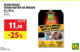 Hubo KB KB Home Defense bloklokaas tegen ratten en muizen 8x25g aanbieding