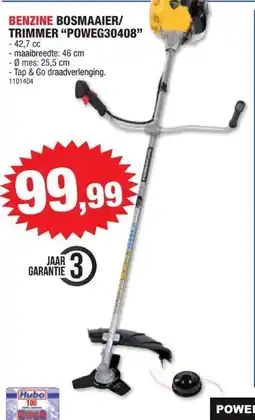 Hubo Powerplus EG POWEG30408 benzine bosmaaier 42,7cc aanbieding