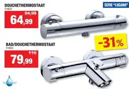 Hubo Aquatrends Lugano bad- en douchethermostaat aanbieding
