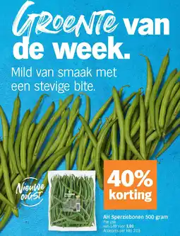 Albert Heijn AH Sperziebonen 500 gram aanbieding