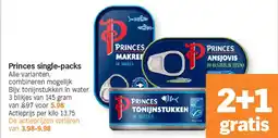 Albert Heijn Princes single-packs aanbieding