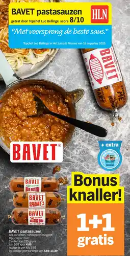 Albert Heijn BAVET pastasauzen aanbieding