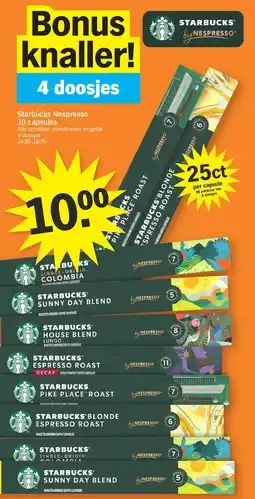 Albert Heijn Starbucks Nespresso aanbieding