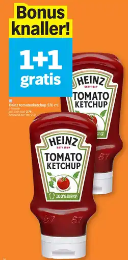 Albert Heijn Heinz tomatenketchup 570 ml aanbieding