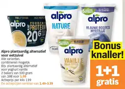 Albert Heijn Alpro plantaardig alternatief voor eetzuivel aanbieding