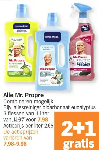 Albert Heijn Alle Mr. Propre aanbieding